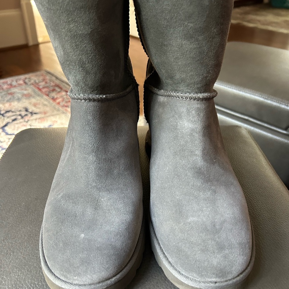 UGG Gray Heeled, wedge, platform  Boots